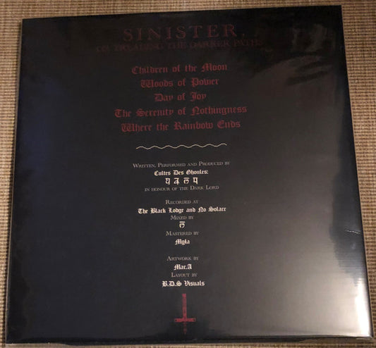 Cultes Des Ghoules : Sinister, Or Treading The Darker Paths (2xLP, Album)