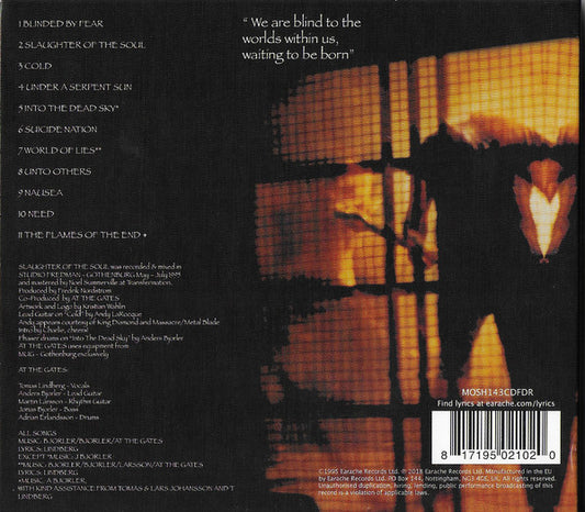 At The Gates : Slaughter Of The Soul (CD, Album, RE, RM, Dig)