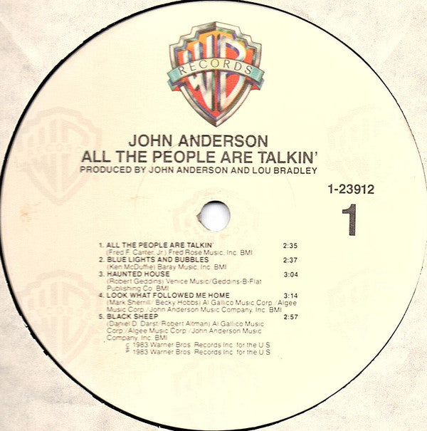 John Anderson (3) : All The People Are Talkin' (LP, Album, Jac)