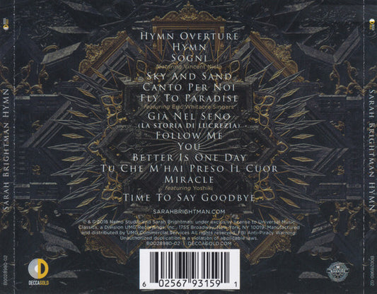 Sarah Brightman : Hymn (CD, Album)