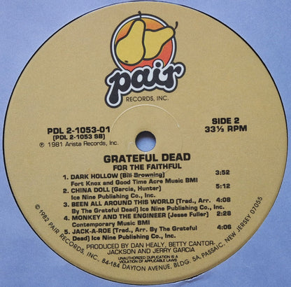 Grateful Dead* : For The Faithful (2xLP, Album, RE, Ind)