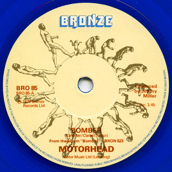 Motörhead : Bomber (7", Single, Ltd, Blu)