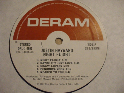 Justin Hayward : Night Flight (LP, Album)
