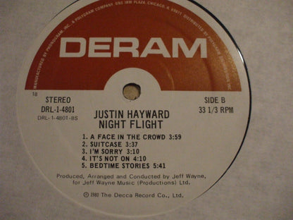 Justin Hayward : Night Flight (LP, Album)