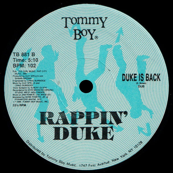 Rappin' Duke : Duke Is Back (12")