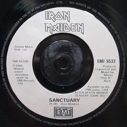 Iron Maiden : Running Free (7", Single, Sil)