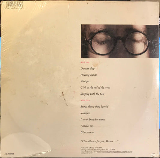 Elton John : Sleeping With The Past (LP, Album, Club, CRC)
