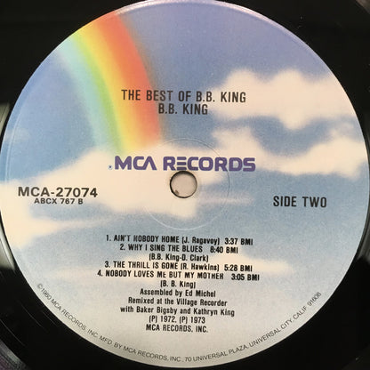 B.B. King : The Best Of B.B. King (LP, Comp, Mono, RE, Glo)