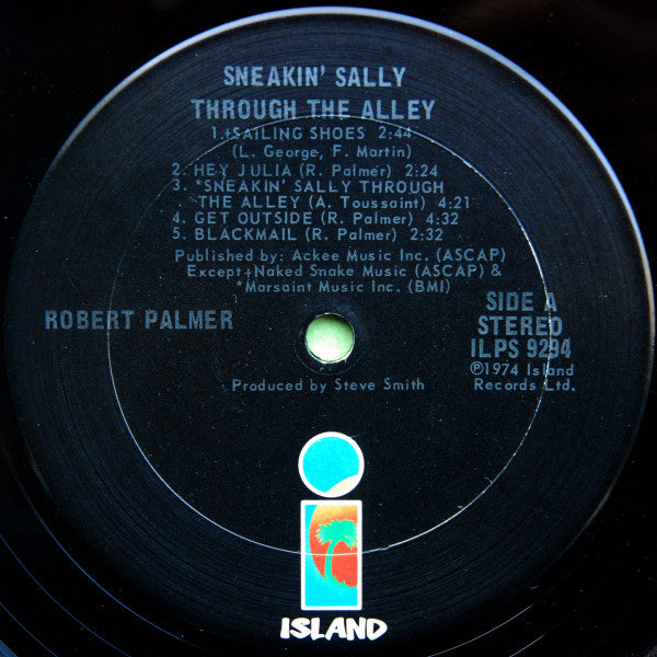 Robert Palmer : Sneakin' Sally Through The Alley (LP, Album, San)