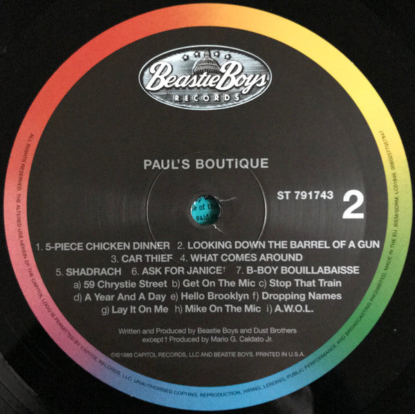 Beastie Boys : Paul's Boutique (LP, Album, RE, RM, RP, 180)