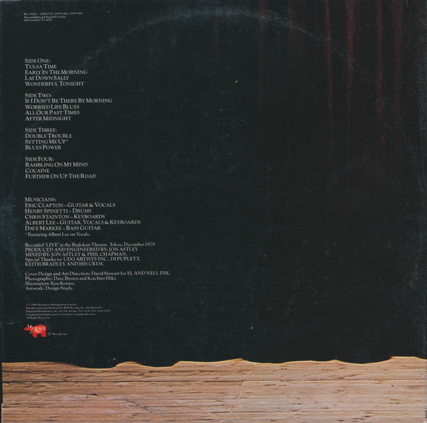 Eric Clapton : Just One Night (2xLP, Album, 72 )