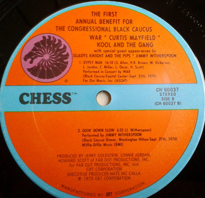 War / Curtis Mayfield / Kool And The Gang* / Gladys Knight And The Pips / Jimmy Witherspoon : The First Annual Benefit Concert For The Congressional Black Caucus (LP, Album)
