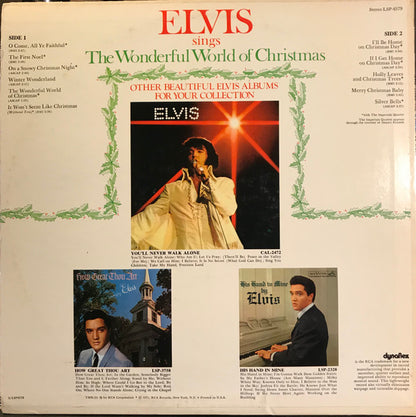 Elvis Presley : Elvis Sings The Wonderful World Of Christmas (LP, Album, Ora)