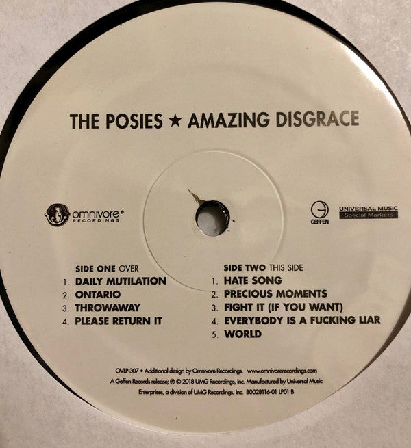 The Posies : Amazing Disgrace (2xLP, Album, RE, RM)