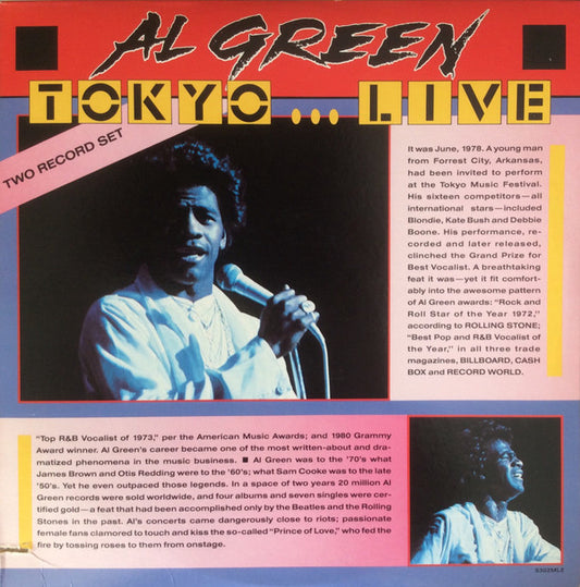 Al Green : Tokyo Live (2xLP, Album, RE)