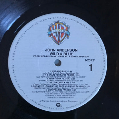 John Anderson (3) : Wild & Blue (LP, Album, Win)