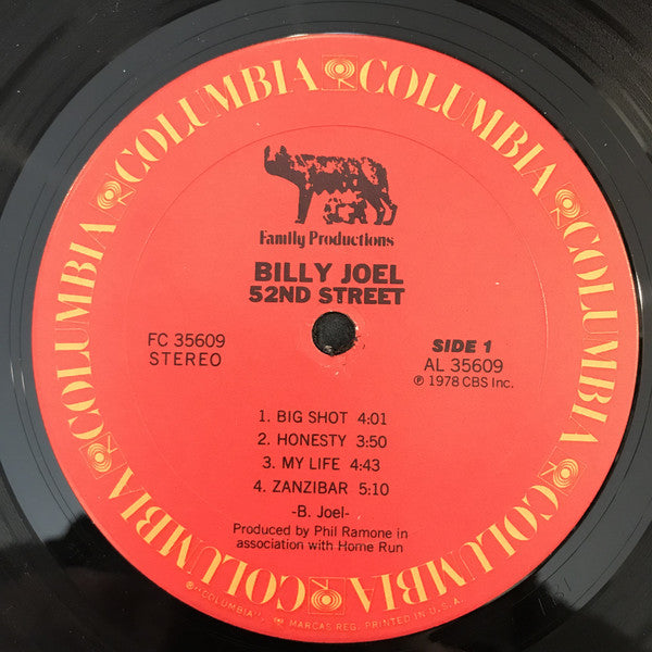 Billy Joel : 52nd Street (LP, Album, Kee)
