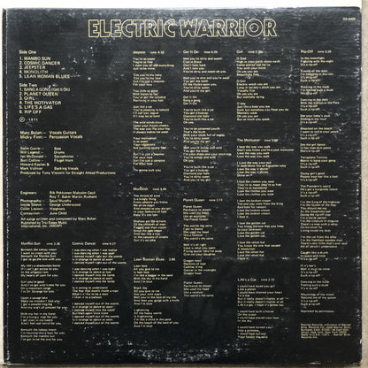 T. Rex : Electric Warrior (LP, Album, RP, Gat)