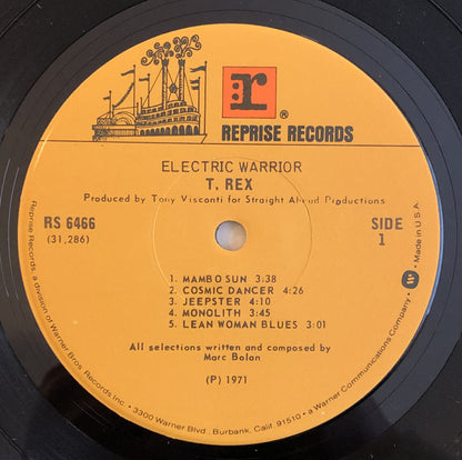 T. Rex : Electric Warrior (LP, Album, RP, Gat)