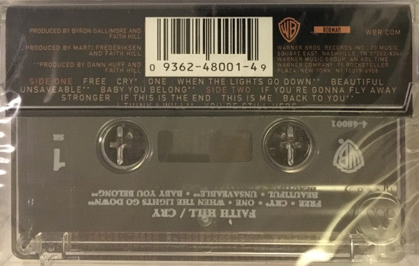 Faith Hill : Cry (Cass)