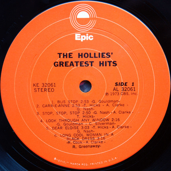 The Hollies : The Hollies' Greatest Hits (LP, Comp, Pit)