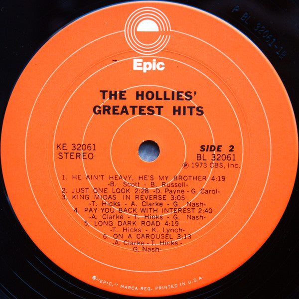 The Hollies : The Hollies' Greatest Hits (LP, Comp, Pit)