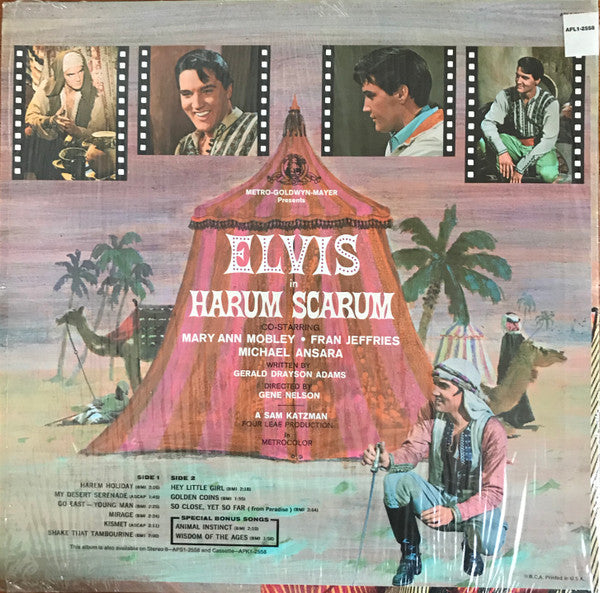 Elvis Presley : Harum Scarum (LP, Album, RE,  In)