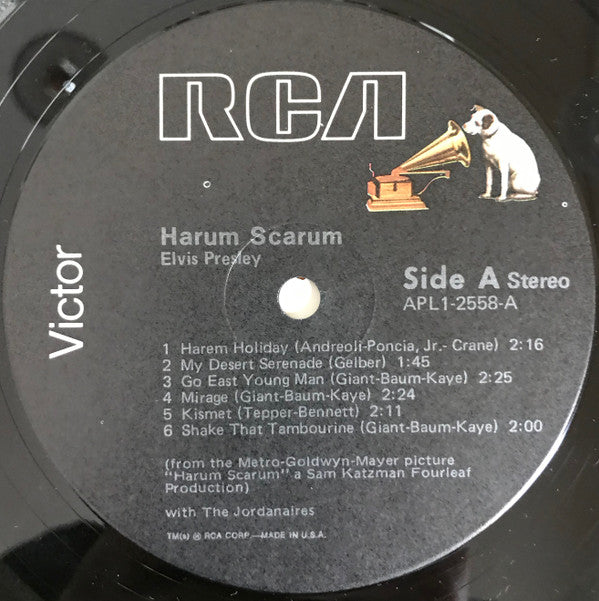 Elvis Presley : Harum Scarum (LP, Album, RE,  In)