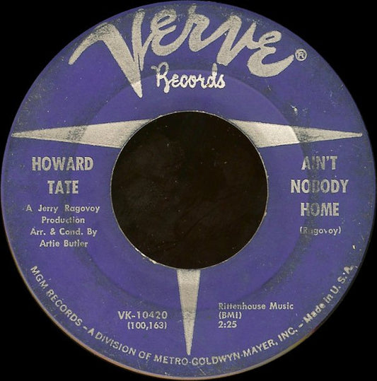 Howard Tate : Ain't Nobody Home (7", Single)