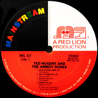 Ted Nugent And The Amboy Dukes : Ted Nugent And The Amboy Dukes (LP, Comp)