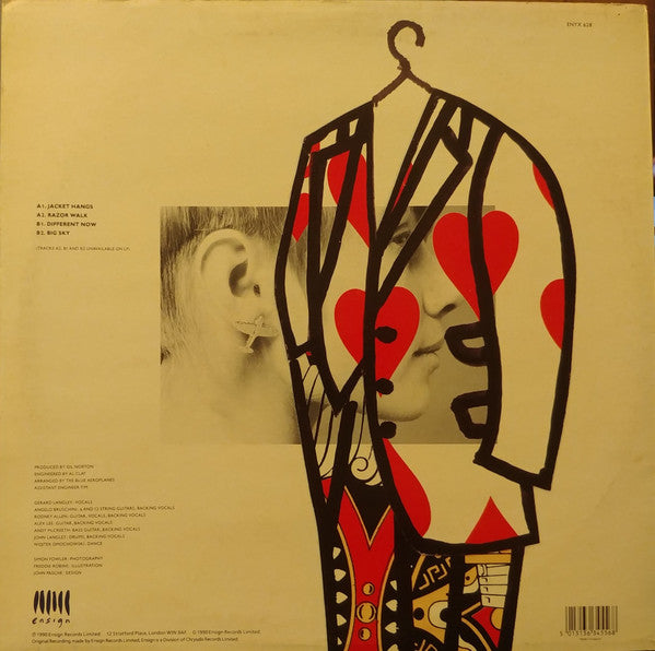 The Blue Aeroplanes : Jacket Hangs (12", Single)