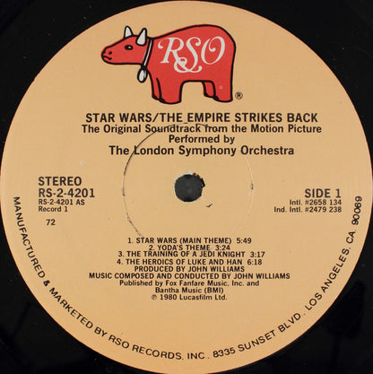 John Williams (4), The London Symphony Orchestra* : Star Wars / The Empire Strikes Back (2xLP, Album, 72 )
