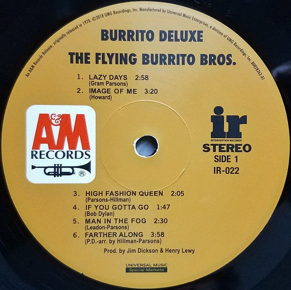 The Flying Burrito Bros.* : Burrito Deluxe (LP, Album, RE, 180)