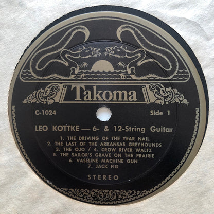Leo Kottke : 6- And 12-String Guitar (LP, Album, RE, RP, Lar)