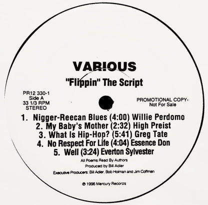 Various : Flippin' The Script (LP, Promo, Smplr)