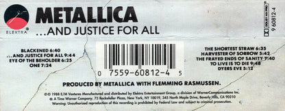 Metallica : ...And Justice For All (Cass, Album, RE, SR)