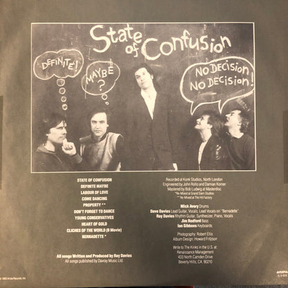 The Kinks : State Of Confusion (LP, Album, Club)