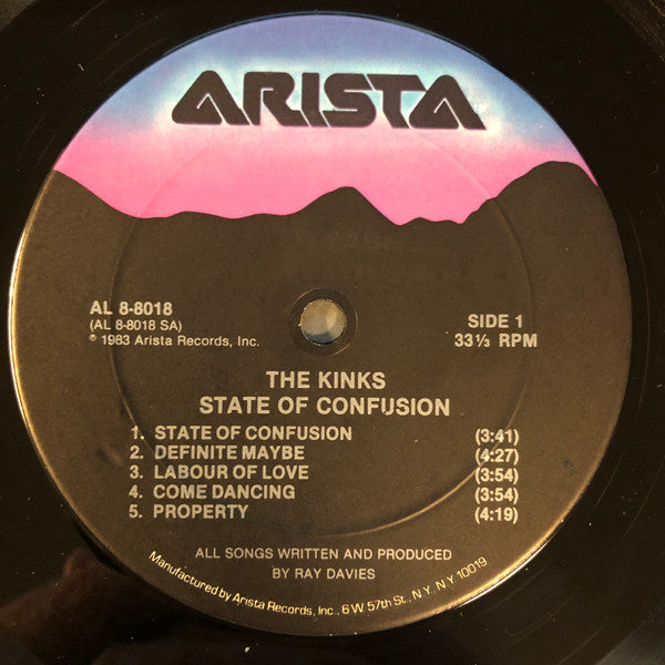 The Kinks : State Of Confusion (LP, Album, Club)