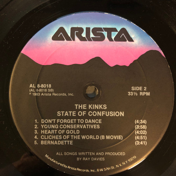 The Kinks : State Of Confusion (LP, Album, Club)