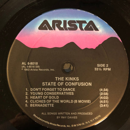 The Kinks : State Of Confusion (LP, Album, Club)