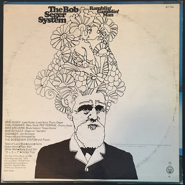 The Bob Seger System* : Ramblin' Gamblin' Man (LP, Album, Scr)