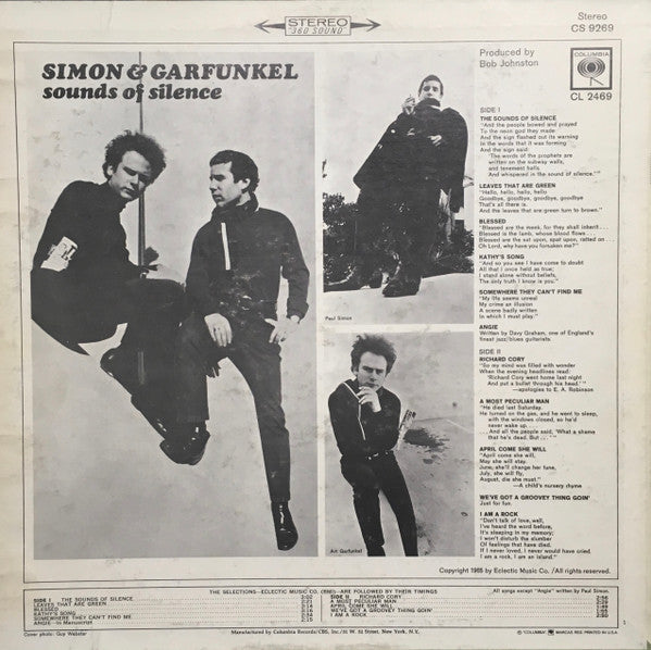 Simon & Garfunkel : Sounds Of Silence (LP, Album, Pit)