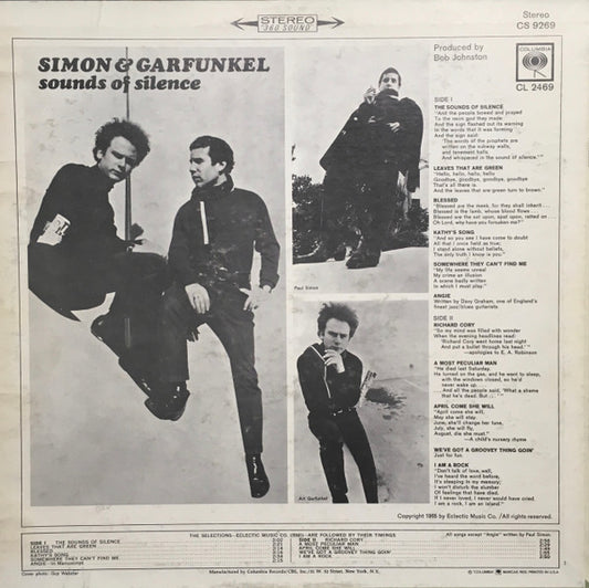 Simon & Garfunkel : Sounds Of Silence (LP, Album, Pit)