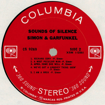 Simon & Garfunkel : Sounds Of Silence (LP, Album, Pit)