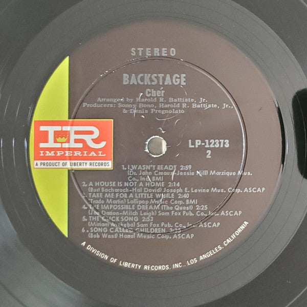 Chér* : Backstage (LP, Album)