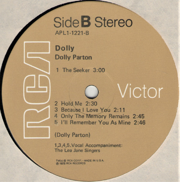 Dolly Parton : Dolly (The Seeker / We Used To) (LP, Album, Ind)