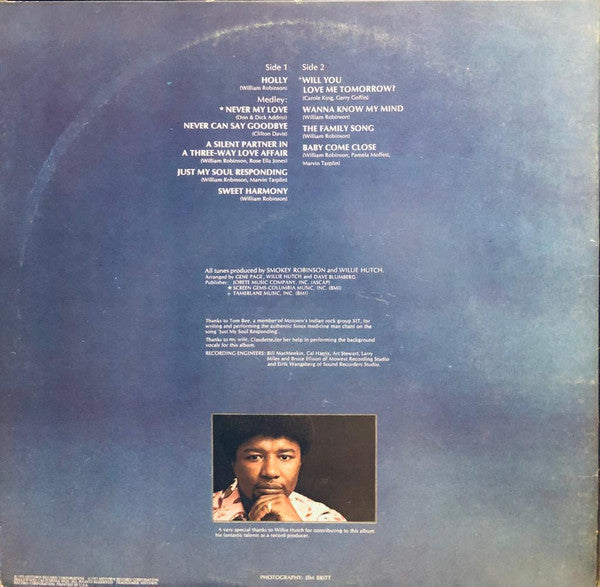 Smokey Robinson : Smokey (LP, Album, Gat)