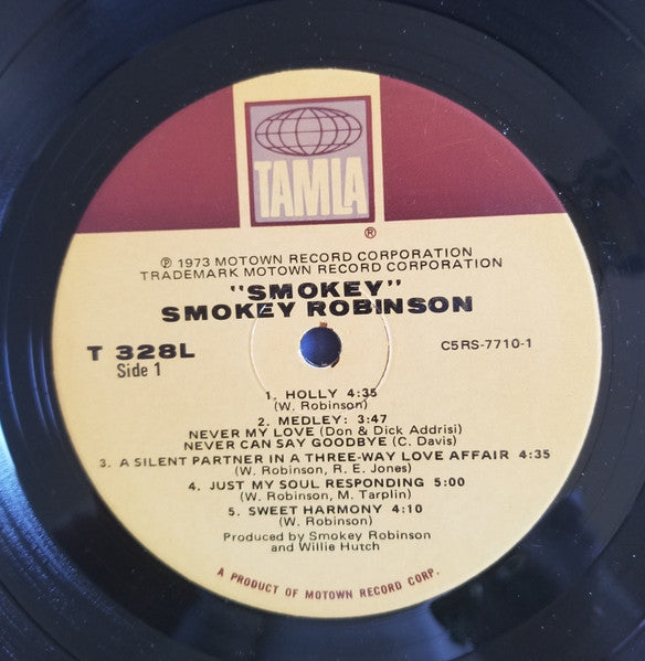 Smokey Robinson : Smokey (LP, Album, Gat)