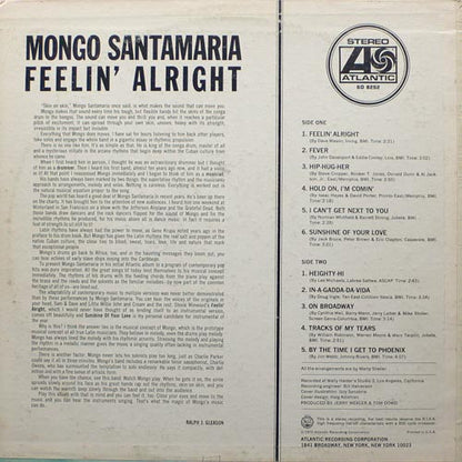 Mongo Santamaria : Feelin' Alright (LP, Album, Pre)