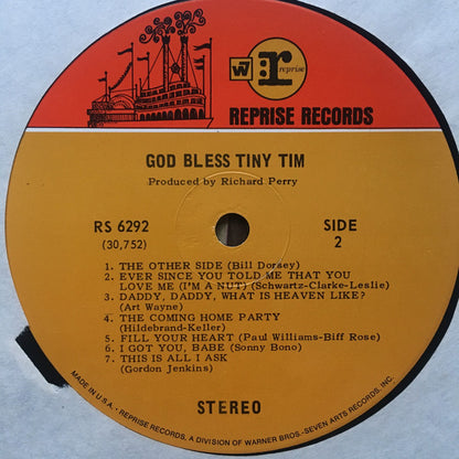 Tiny Tim : God Bless Tiny Tim (LP, Album, Ind)